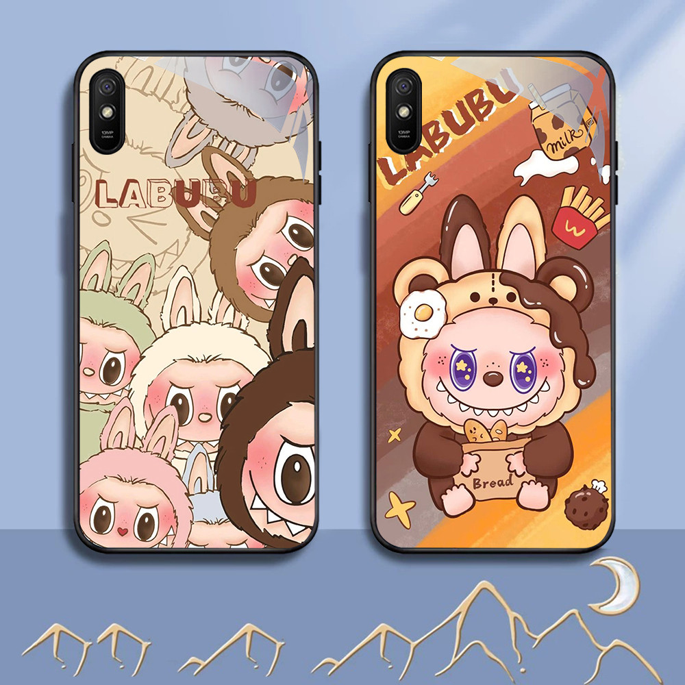 NC-68 เคสแก้วฟักทองสีชมพูสําหรับ Xiaomi Redmi 9A 9i 7 หมายเหตุ 7 Pro