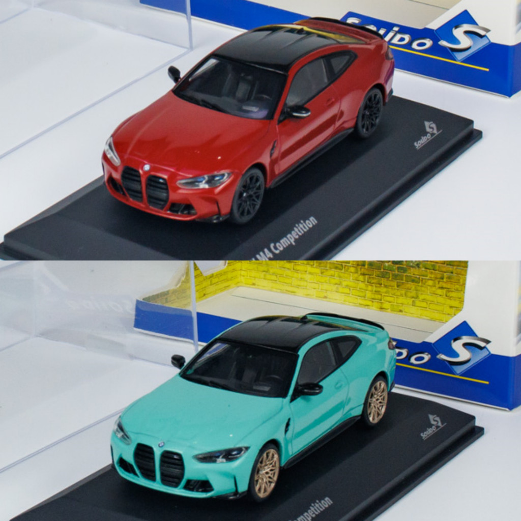 พร้อมสต็อก SOLIDO 1: 43 BMW BMW G82 M4 M4C COMPETITION 2023 โมเดลรถ Out of Print Car Model