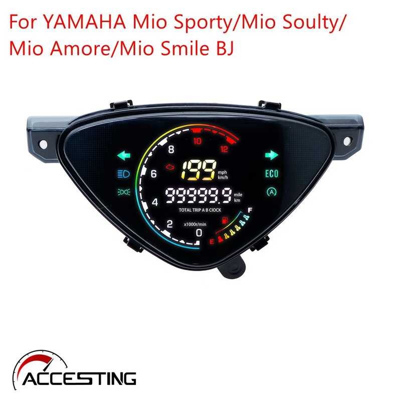 Brand New Digital LED Meter Motorcycle Speedometer Odometer Tachometer For YAMAHA Mio Sporty For Mi