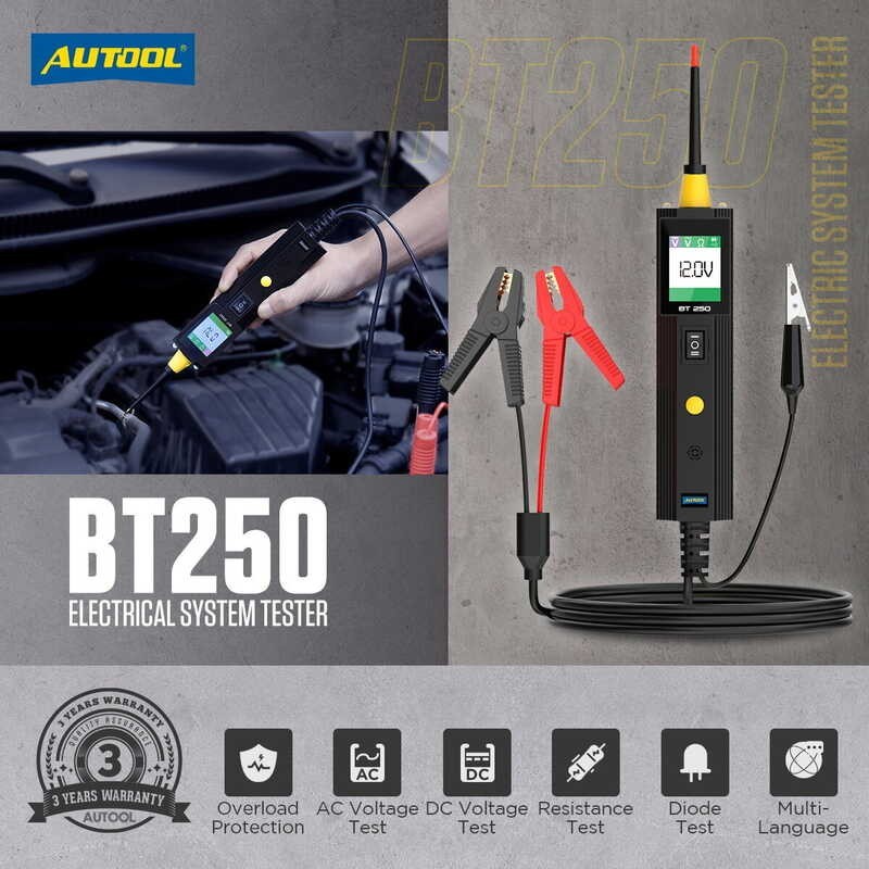 【การจัดส่งที่รวดเร็ว】Autool Bt250 6-30V