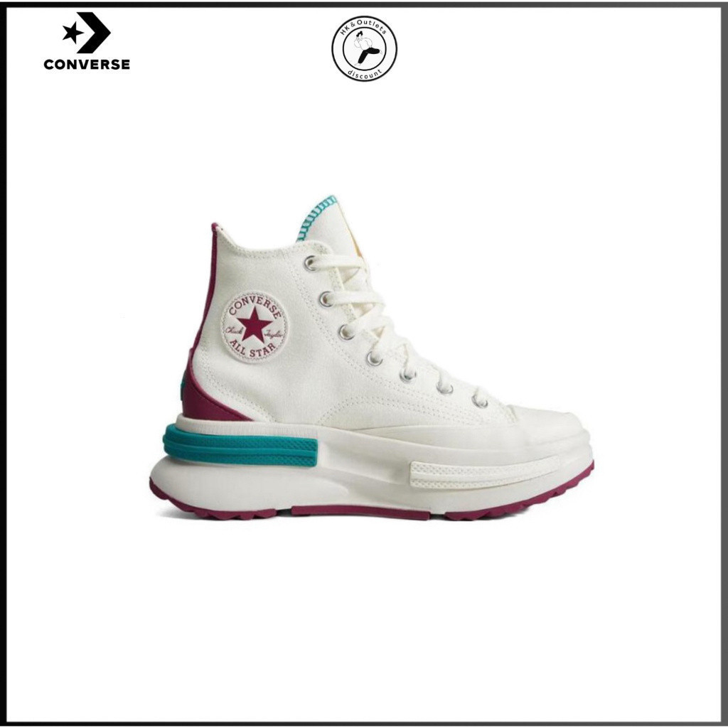 CONVERSE Ready Stockconverse Run Star Legacy Contrast สีรองเท้าลําลองพื้นหนาคุณภาพสูงสําหรับผู้ชายแ