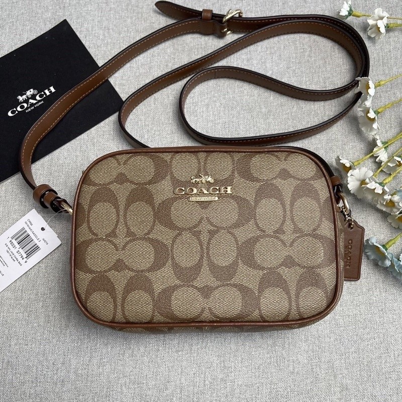 ♞,♘,♙พร้อมส่ง แท้100% Coch MINI JAMIE CAMERA BAG IN SIGNATURE CANVAS