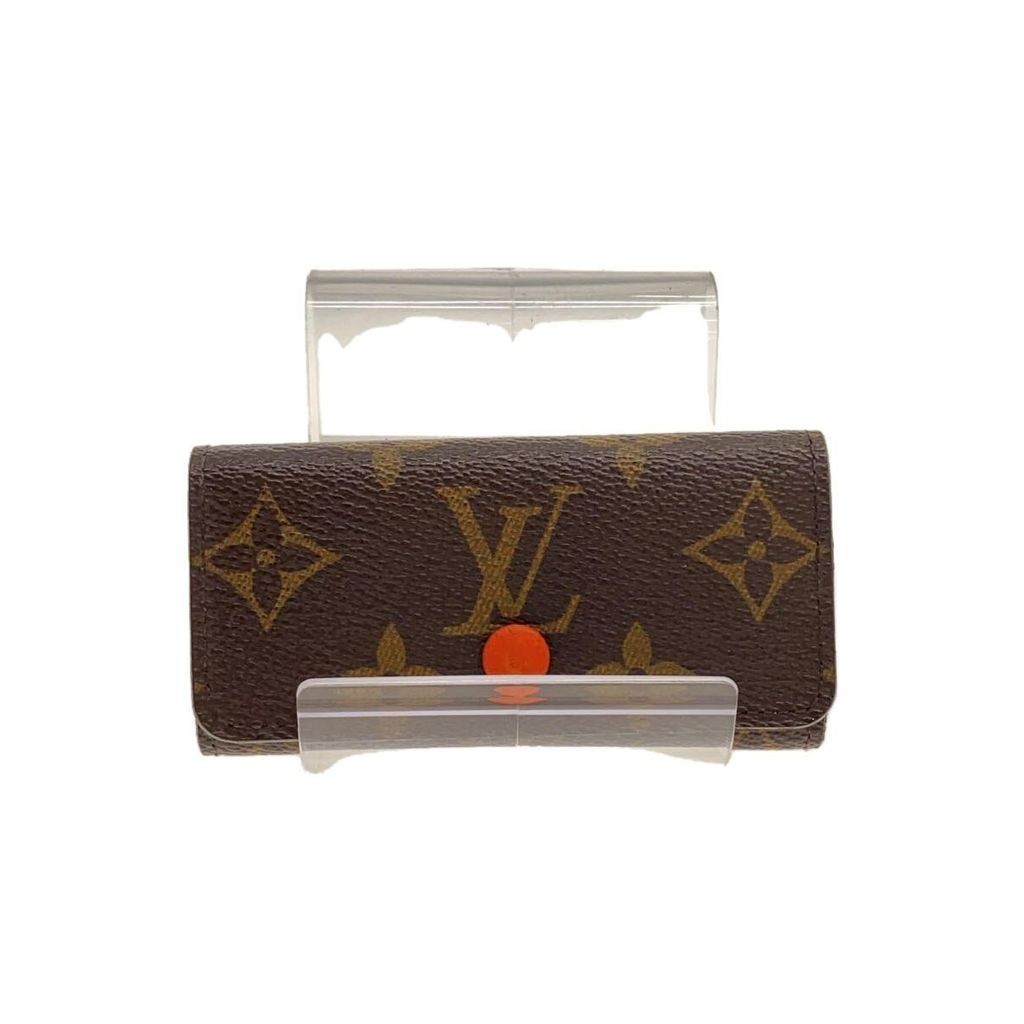 Louis Vuitton Key Case Monogram Multicles4 Canvas Pimon Women สีน้ําตาล Pvc ส่งตรงจากญี่ปุ่นมือสอง
