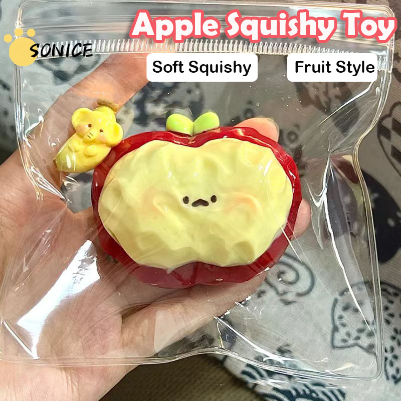 น่ารักนุ่ม Squishies Apple Shape ของเล่นบีบ Antistress Taba Squishу ของเล่นของขวัญ Taba Squishy ชุด 