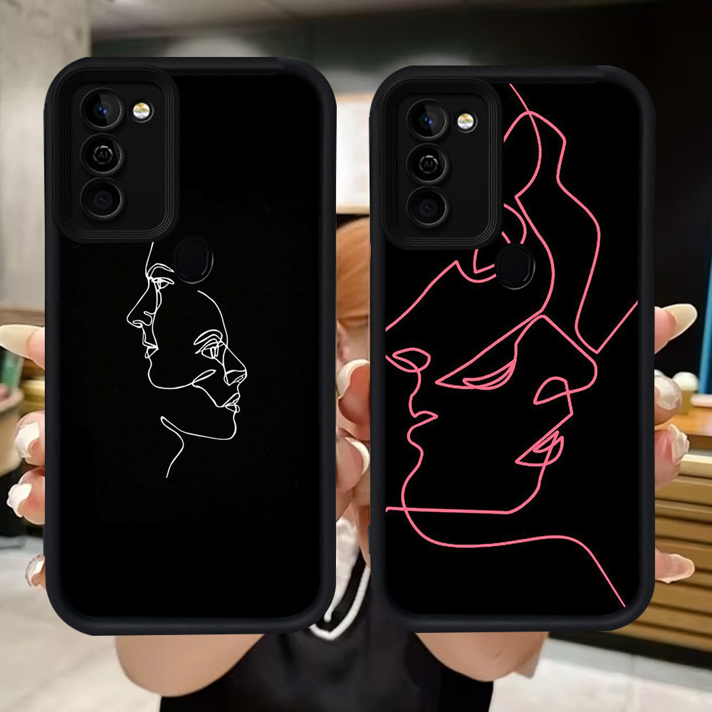 SAMSUNG Q68 Simple One Lineปลอกอ่อนสําหรับSamsung A7 A30s A50 A11 M11 A20 M30S A30 A20S A10S A10 M21