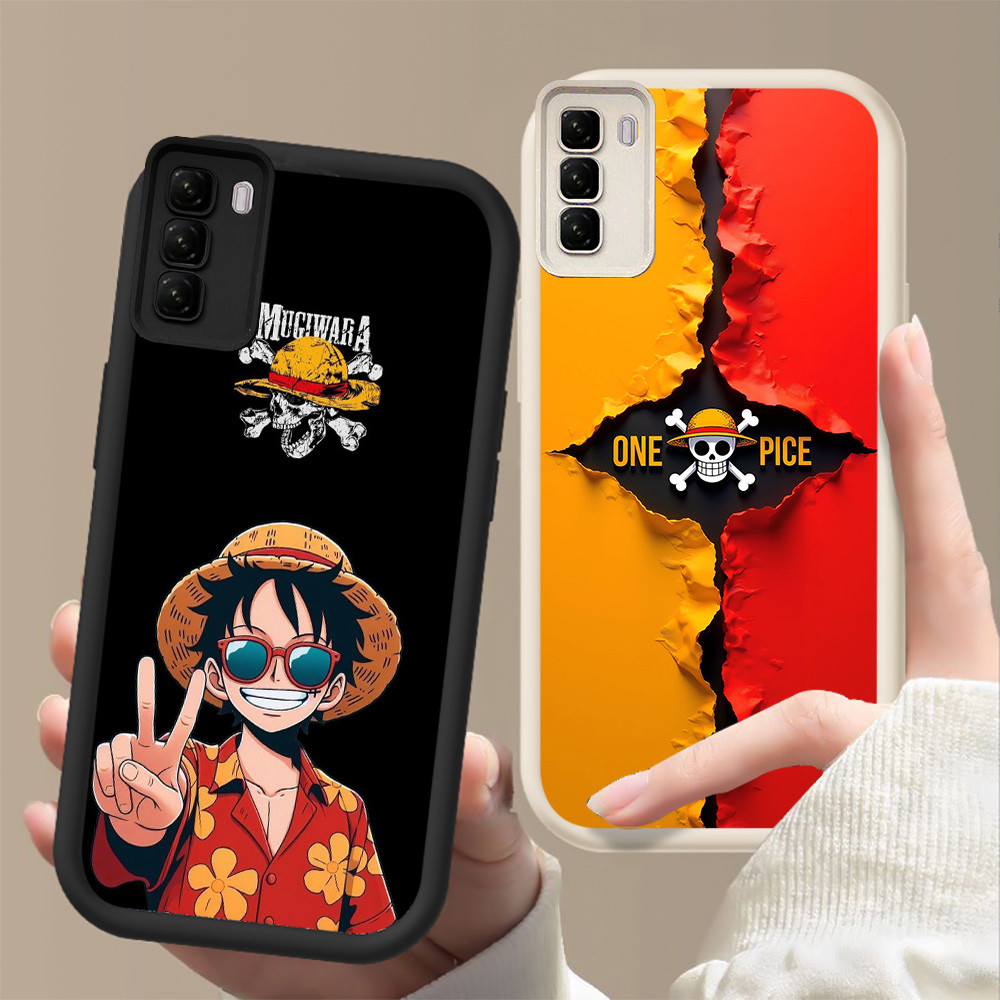 FF-22 Luffy One Piece ปลอกกันกระแทกสําหรับ Infinix HOT 50 Tecno POP Pova 5 8 9 Spark 20 ITEL P55 RS4