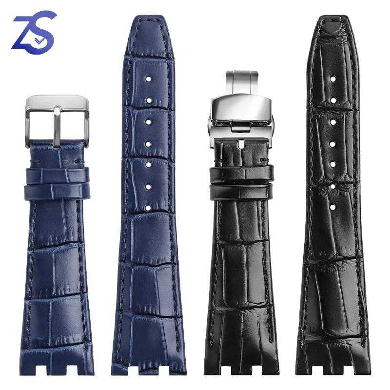 ของแท้นาฬิกาหนังสำหรับ MAURICE LACROIX AIKON Series Ai6038 Ai6008 Ai1018นาฬิัวนาฬิกาหนัง Es