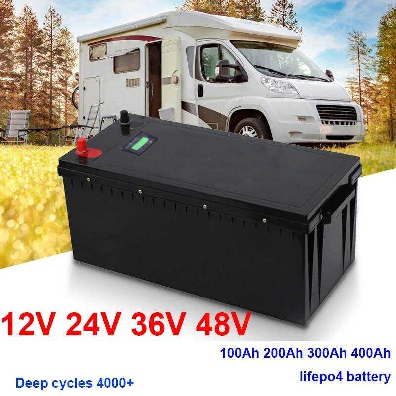 แบตเตอรี่ลิเธียม Lifepo4 12V Gtk 200AH 300AH 400Ah 24V 150Ah 200Ah 36V 48V 100Ah สำหรับ CA แบบ Deep 
