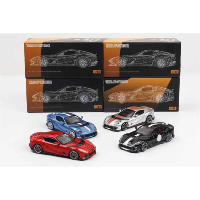 Fuelme TOC 1:64 812 Competizione Fe812cเขียวblu Tour De France Rosso Fuoco F1 พร้อมdecals Diecastรุ