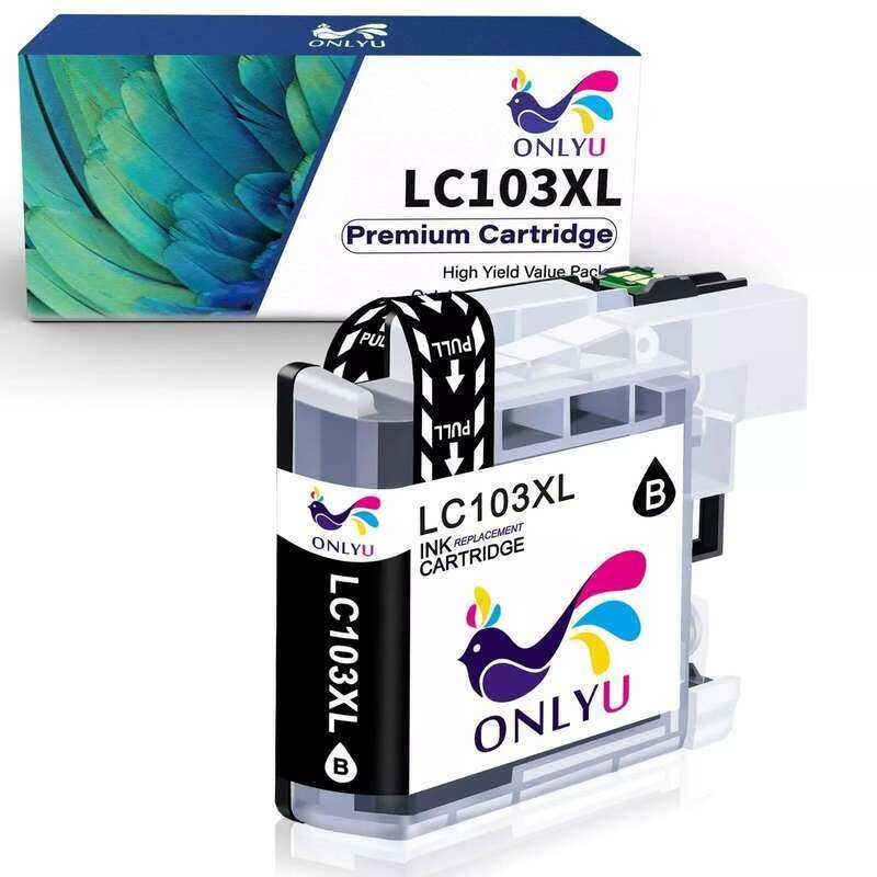 ตลับหมึกเลเซอร์ 1pk ตลับหมึกสําหรับ Brother LC103XL LC-103XL MFC-J450dw MFC-J6920DW MFC-J870dw 48ca1