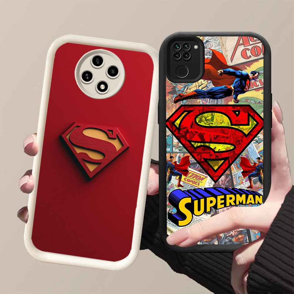 YZ-113 โลโก้ Superman ปลอกสวยมากสําหรับ Xiaomi Redmi Note Poco M2 8 9S 9 Pro Max
