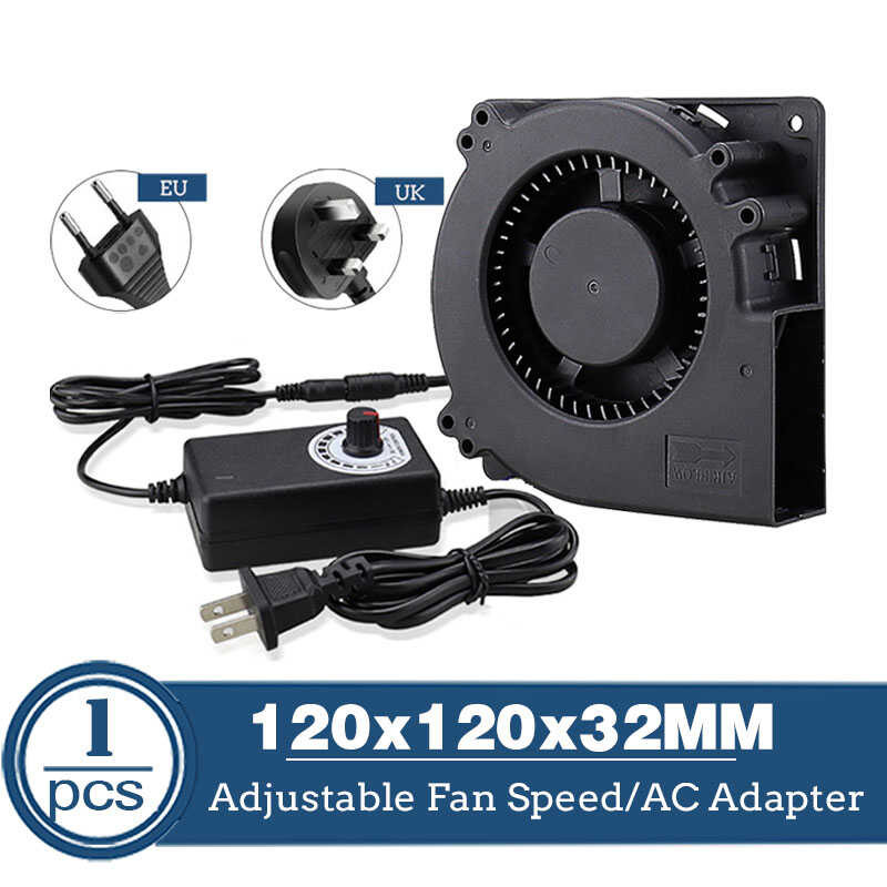 เทอร์โบโบลเวอร์ 6 120MM 12V DC หญิง 12 ซม. 120x120x32 มม. 12032 พัดลม