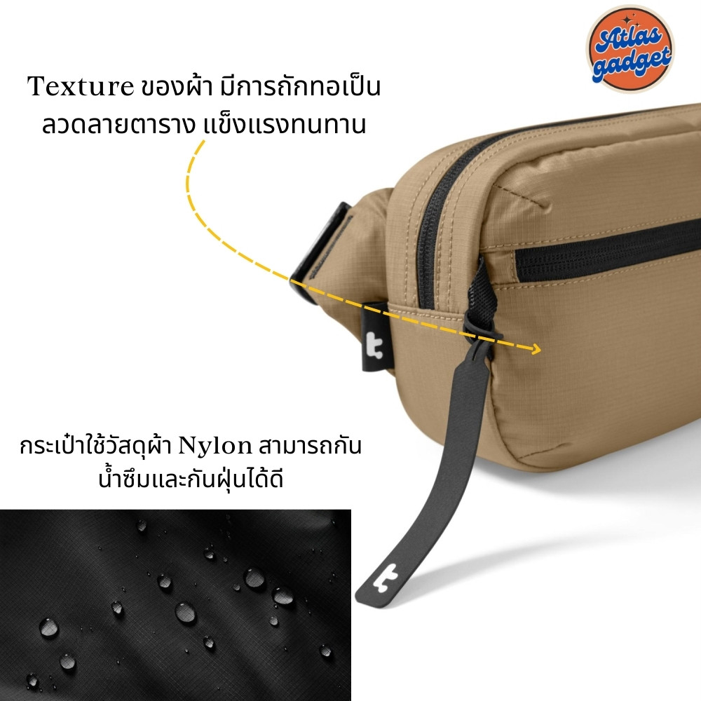 Tomtoc รุ่น Aviator-T33 Chest Bag กระเป๋าคาดอกอเนกประสงค์ดีไซน์ใหม่ เหมาะกับ iPhone Pro Max Series,