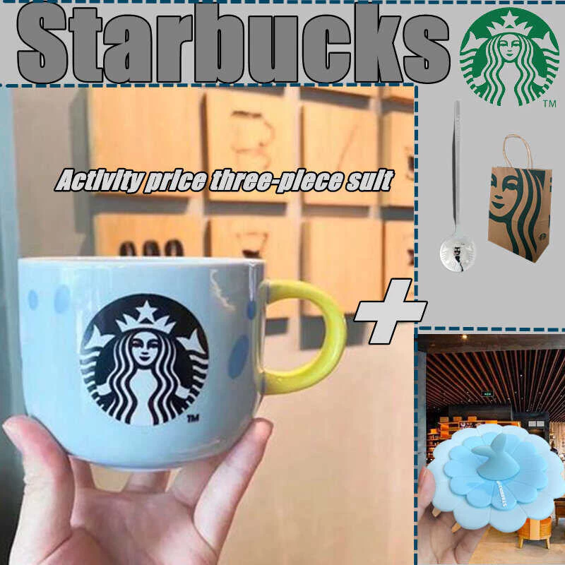 Starbuck 2021ใหม่ Limited Edition แก้วเซรามิกถ้วย Ocean หมีแก้วมักค thumbnail 3