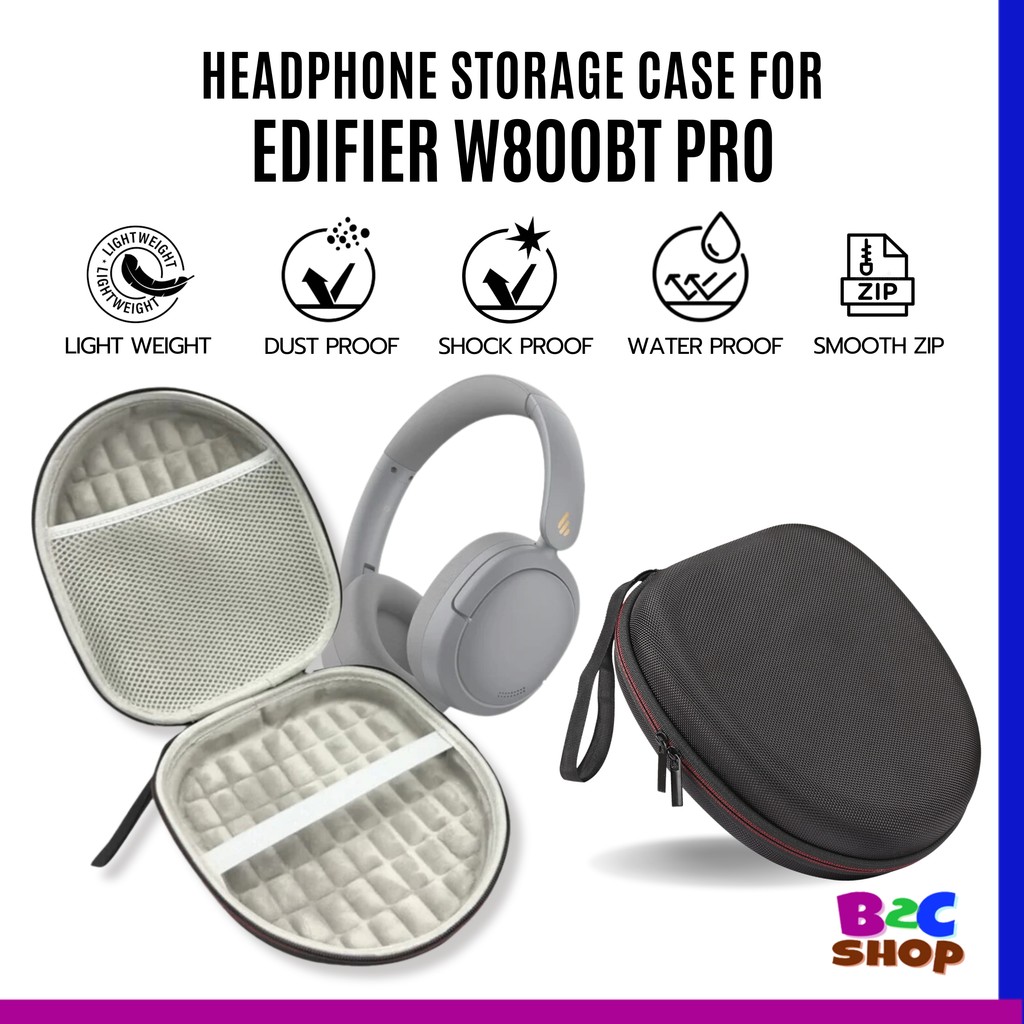 EDIFIER W800BT Pro Headphone Compatible Headphone Case Storage Pouch