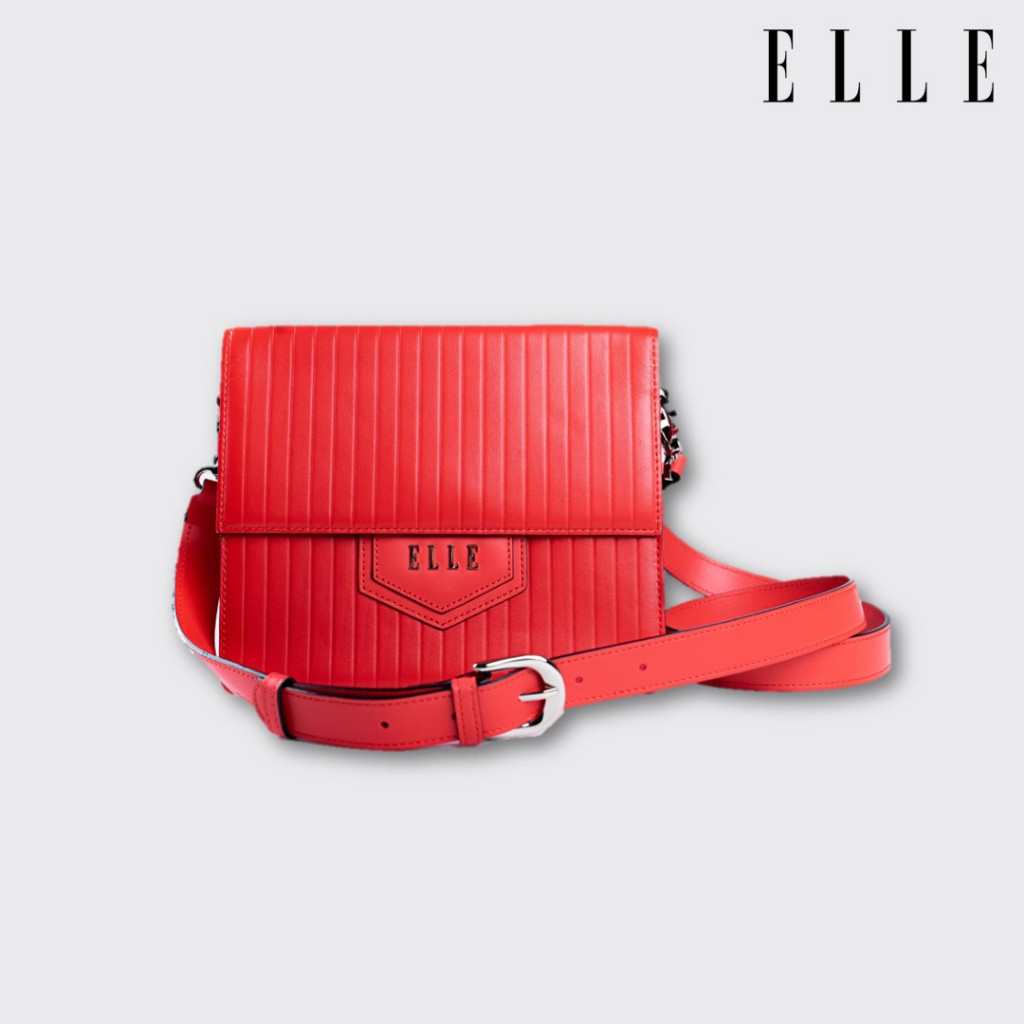 ELLE BAG | กระเป๋าสะพายข้างผู้หญิง ทำจากหนังวัวแท้จากอิตาลี  CROSSBODY LINE STYLE | EWH281