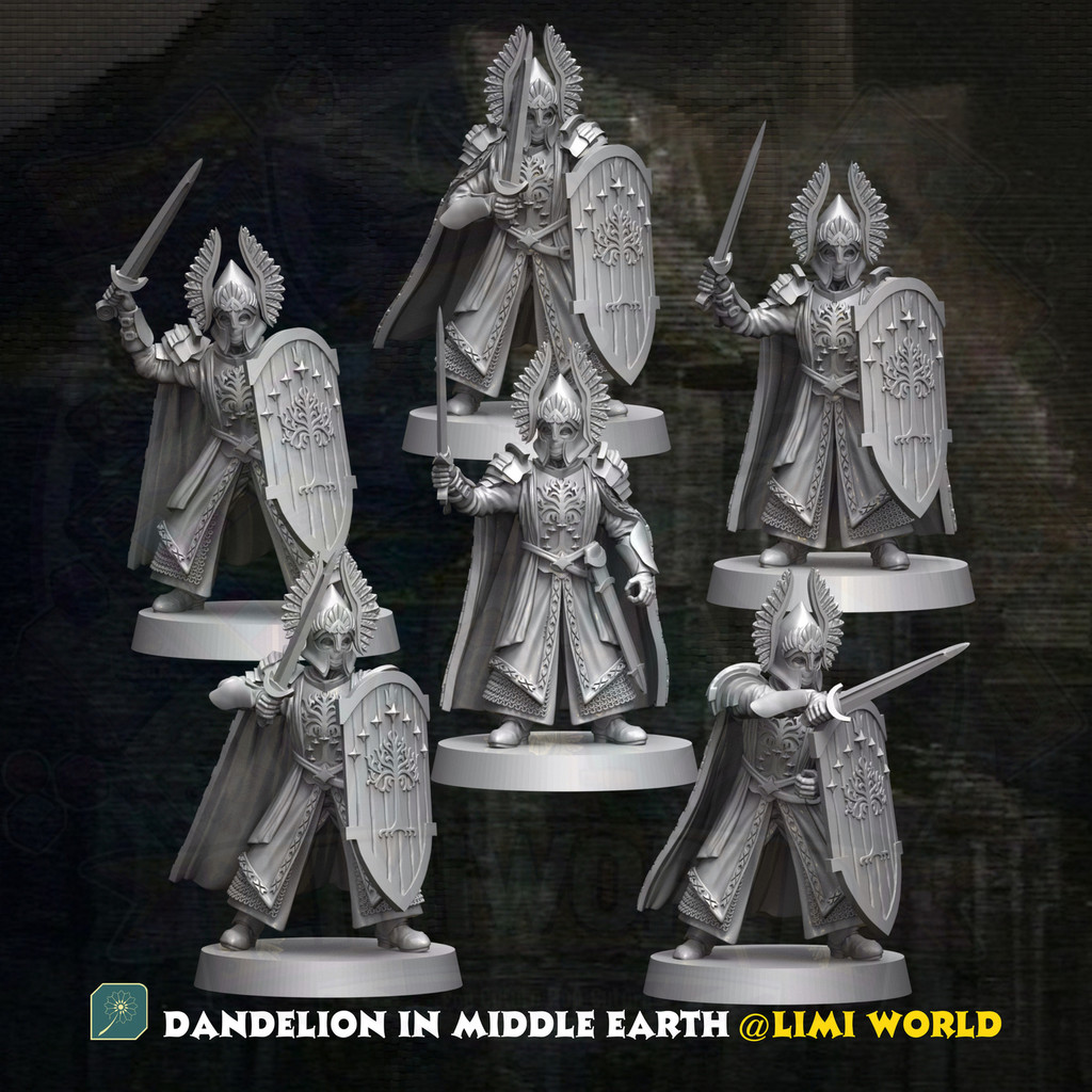 [DND] Minuslis Yongquan Guardian Sword-Holding 28mm Third Party Ring King Model Board Game DND Runni