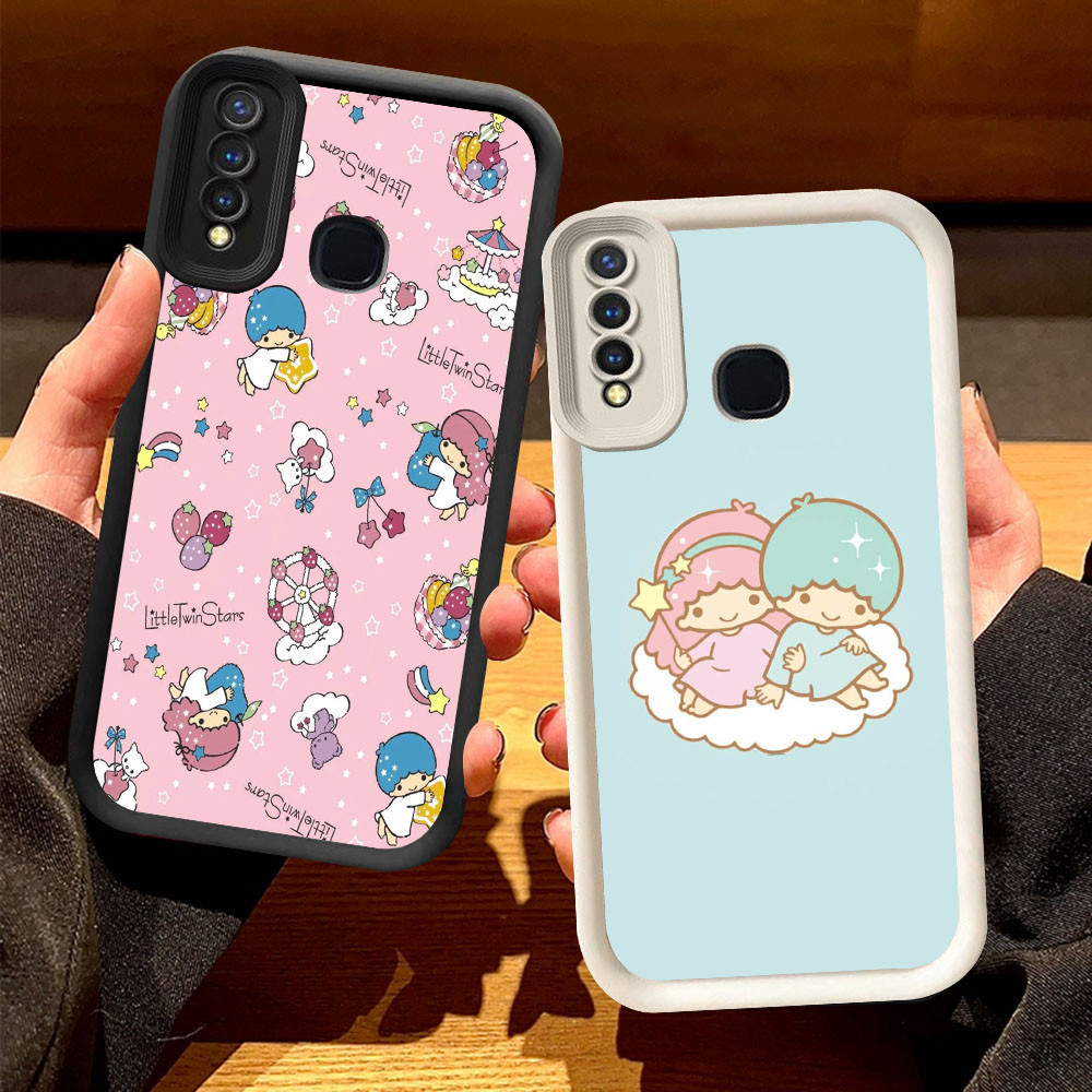 O-47 Twin Stars สําหรับ VIVO Z1 V9 Y12 Y17 Y19 Y15 Y50 Y30 Pro สีดําและสีขาว