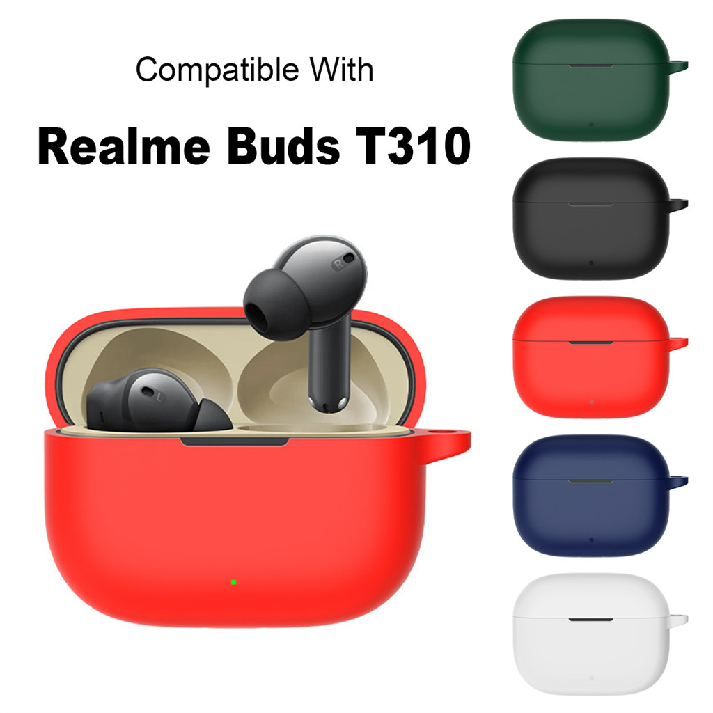 เคสซิลิโคนอ่อนนุ่มสําหรับ Realme Buds T310 หูฟังไร้สายกันกระแทกฝาครอบป้องกัน