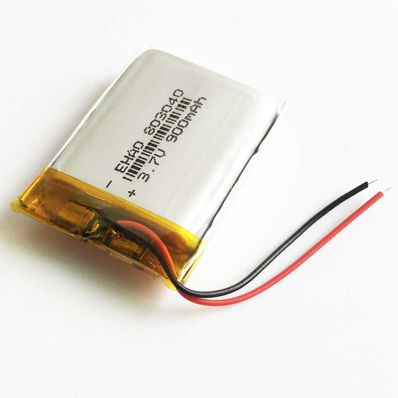 Δ 10 ชิ้น 3.7V 900Mah Li-Polymer แบตเตอรี่แบบชาร์จไฟได้ 803040 สำห