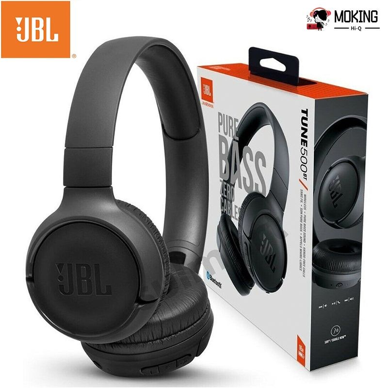 ในสต็อก Jbl T500BT หูฟังไร้สายบลูทูธวิทยุ FM mp3 การ์ดหน่วยความจํา Head-mounted H M_SHop