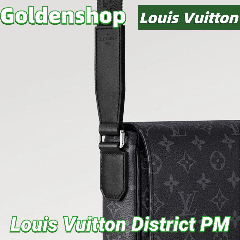 หลุยส์วิตตอง Louis Vuitton District PM Messenger Bag กระเป๋าสะพายเดี่ยวกระเป๋าสะพาย LV จริง สินค้าข