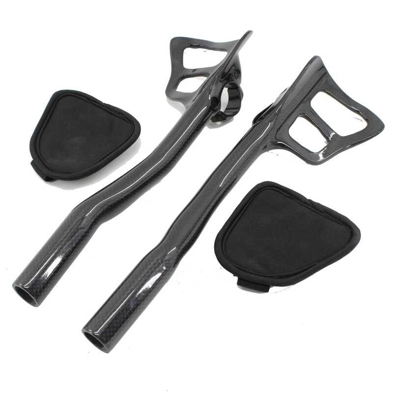 ▥ Wcsคาร์บอนไฟเบอร์จักรยานhandlebar Highway Rest Handlebar Aeroคาร์บอนttจักรยานจับบาร์ทดลองttบา