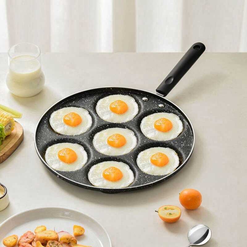 Holes 7 Frying Non Stick Fried Eggs Cooking Pan Burger Mold Household Kitchen Cookware