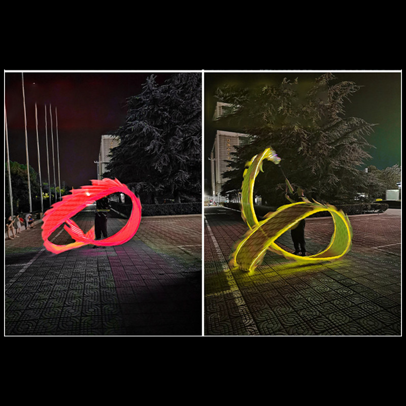 Props Children Chinese With Light Dragon 3M One-Sided Kids Festival School Performance New Year Dan