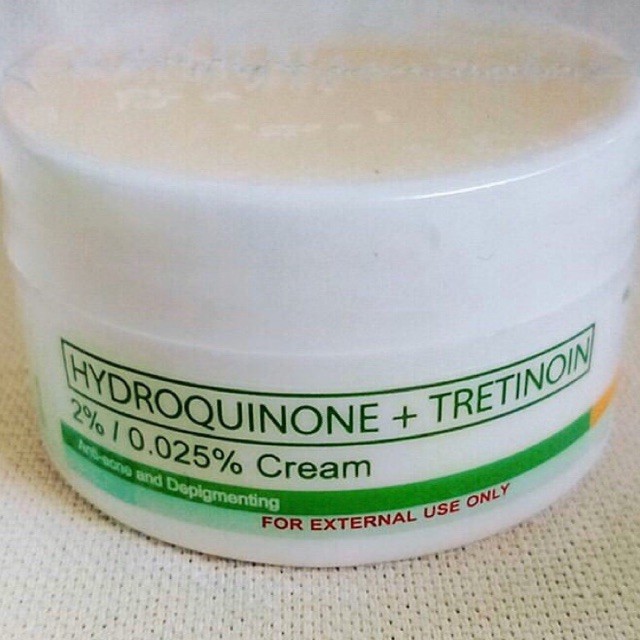 ในสต็อก DERM OPTIONS HYDROCQUINONE + TRETINOIN 2% 0.025% ครีม