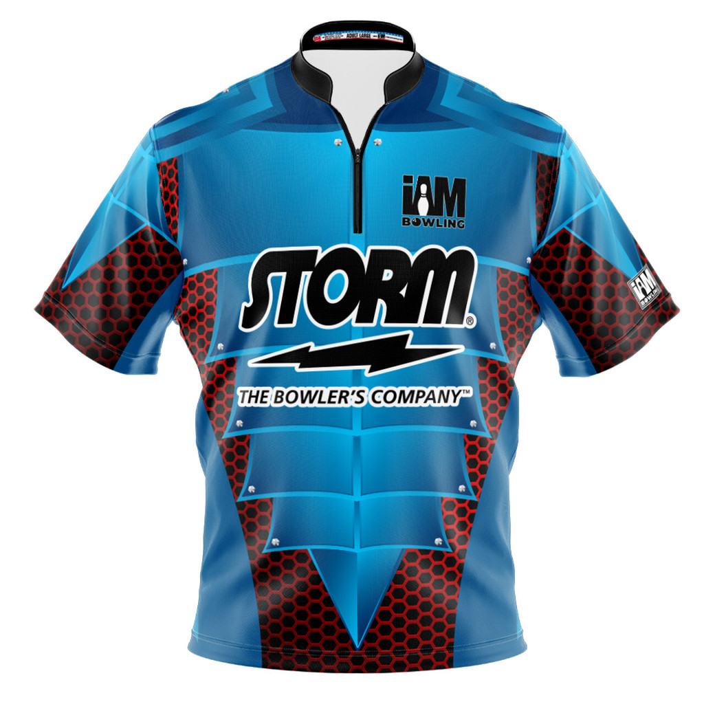 เสื้อแข่ง Storm DS Bowling ดีไซน์ 1560-ST 3D เสื้อโปโลสำหรับกีฬาbowling