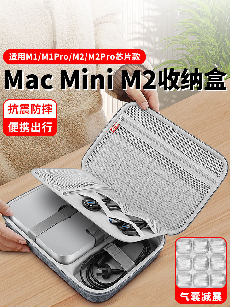 OLYSON เหมาะสําหรับ Apple MacMini M2Pro กล่องเก็บ Apple M1/M4 Max Mini Host กระเป๋าเก็บคอมพิวเตอร์เฉ