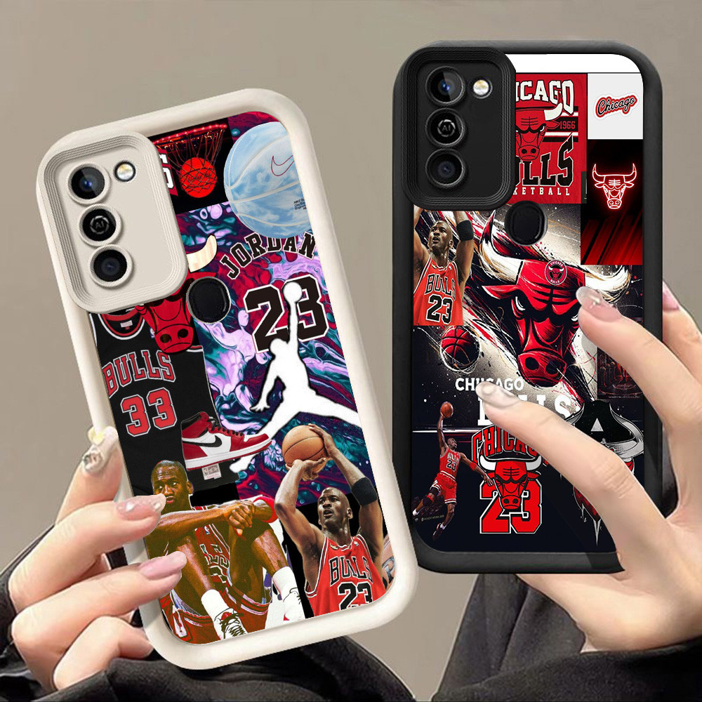 เคสสําหรับ Infinix HOT Smart 10 11 5 6 12 Play Plus Q-97 โลโก้บาสเกตบอล