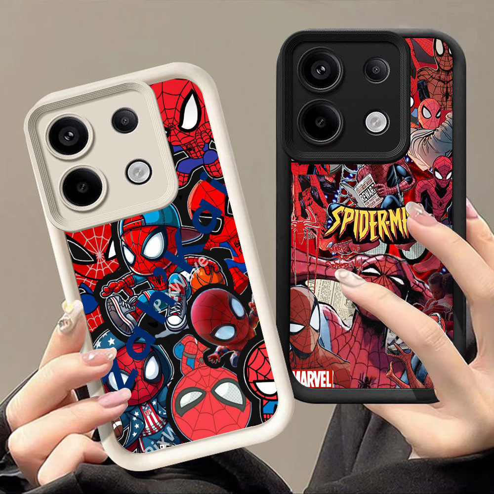 เคสสําหรับ Xiaomi Redmi Note POCO M6 X6 X7 14 13 Pro Plus 5G Q-17 Spider-man