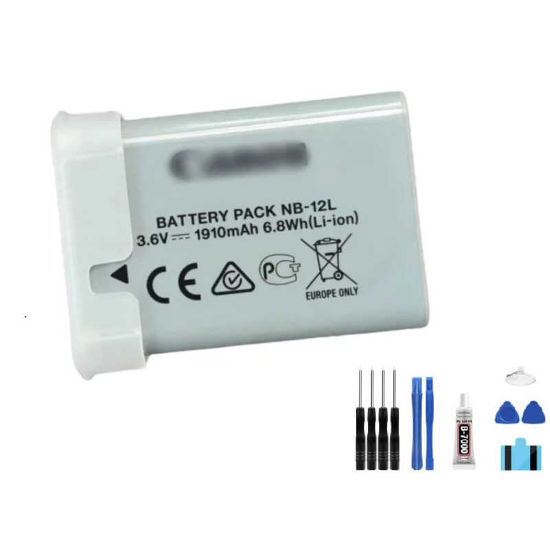 ▥ RUIXI Nb-12L 3.6V 1910Mah แบตเตอรี่สําหรับ Canon G1 II G1x Mark 2 สําหรับ N100 VIXIA Mini X แ