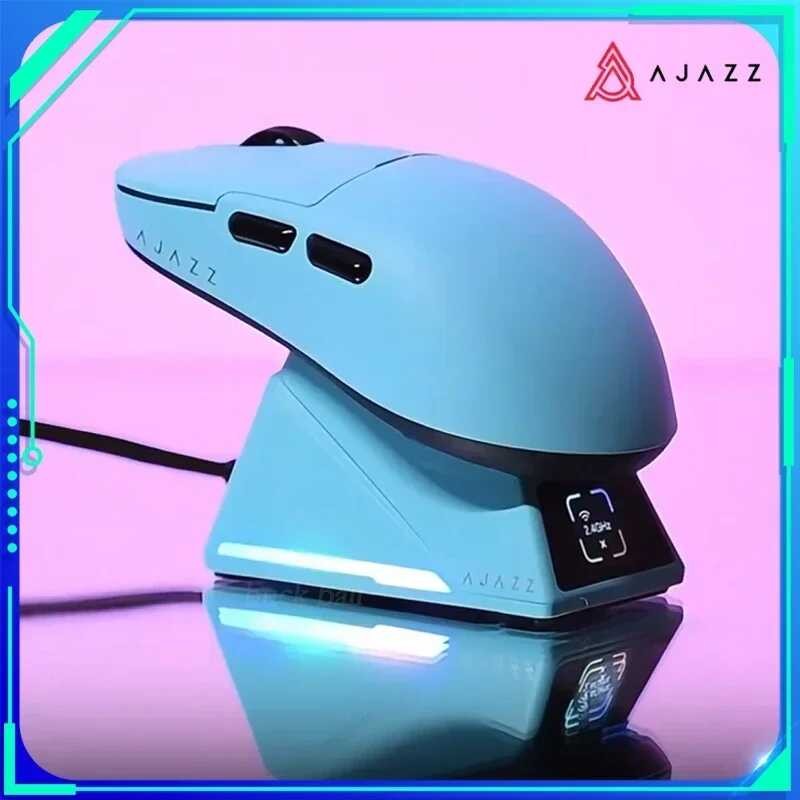 ி AZZ เมาส์ไร้สาย APEX 59 Pro 3 โหมดเซ็นเซอร์ชาร์จไฟ 400Mah 8K เ
