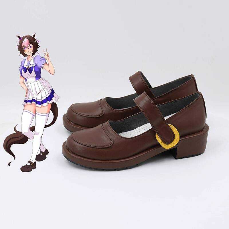 สาวแข่งม้า cosPrettyDerby Special Chou Treson Academy รองเท้า cos อะนิเมะดูในภาพ