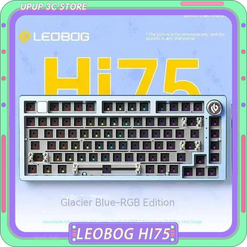 LEOBOG Hi75 b Mechanical Keyboard อลูมิเนียมอัลลอยด์ลวด Hot Plug RGB Kit Spa