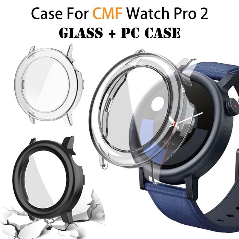 เคส สำหรับ CMF Watch Pro 2 PC เคส + กระจกแข็ง สำหรับ CMF Watch Pro 2 Smart Watch