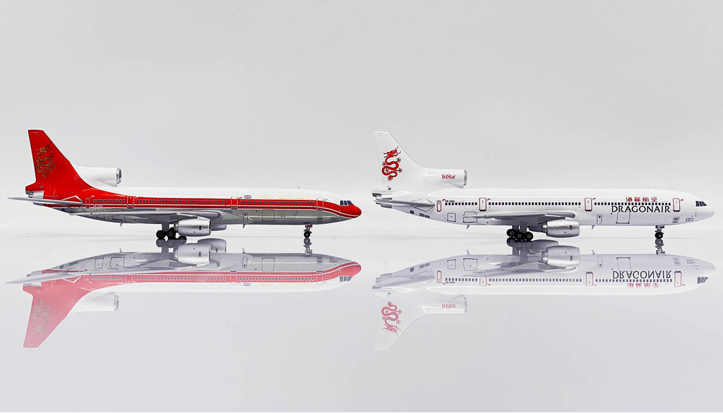 JC Wings Hong Kong Dragon Airlines L-1011 VR-HOD/VR-HOK 1: 400 ชุดกล่อง 2 แร็ค
