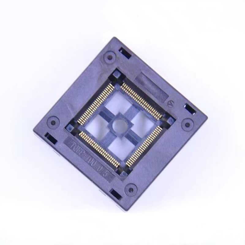 ❤ Lqfp100 ซ็อกเก็ตทดสอบ Tqfp-100-0.5 ซ็อกเก็ตการเผาไหม้ IC ซ็