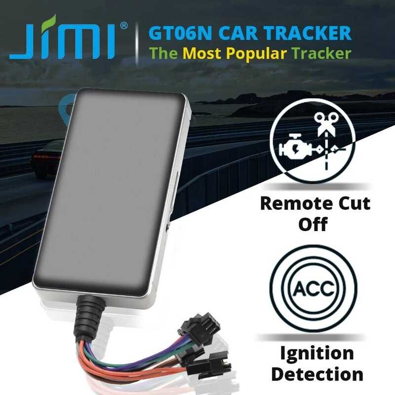 Jimi GT06N รถ 2G GSM การติดตามเวลาจริงหลาย Al History Playback Tracker Remote Cut-off ผ่านแพลตฟอร์ม 