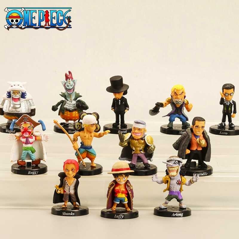 ◆ 12 ชิ้น / ชุดการ์ตูน Q Edition Mini Mono Luffy Shan โดย Gekko Moria อะนิ