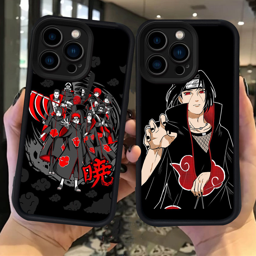 S-50 เคส Akatsuki Itachi สําหรับ iPhone 15 X XS 16 XR Plus Pro Max Cover