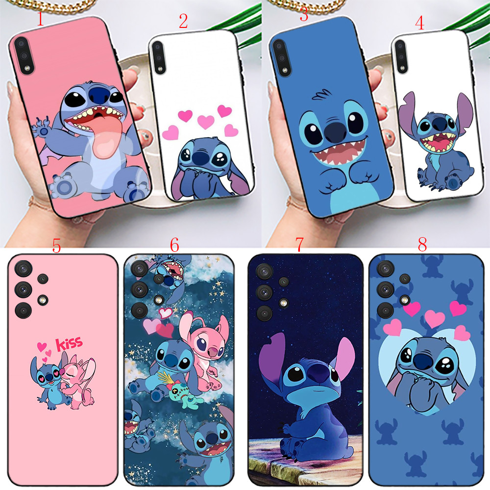 Huawei Y5P Y6P Y8P Y7A Y9A Y7 Prime 2019 Nova 3i 5i 5T Mate 10 20 Pro M2 อะนิเมะ Lil Stitch นุ่มสีดํ