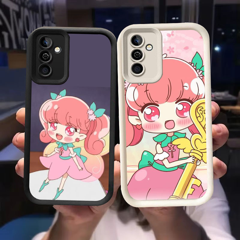 O-39 Rilu Fairilu สําหรับ Samsung Galaxy S21 M15 S24 A55 5G FE สีดําและสีขาว