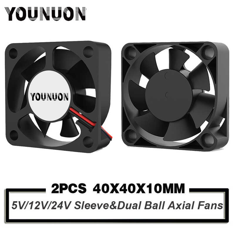 2 ชิ้น b 5V 12V 24V 4010 40mm Coog Fan เครื่องพิมพ์ 3D Coog Fans DC พัดลม br