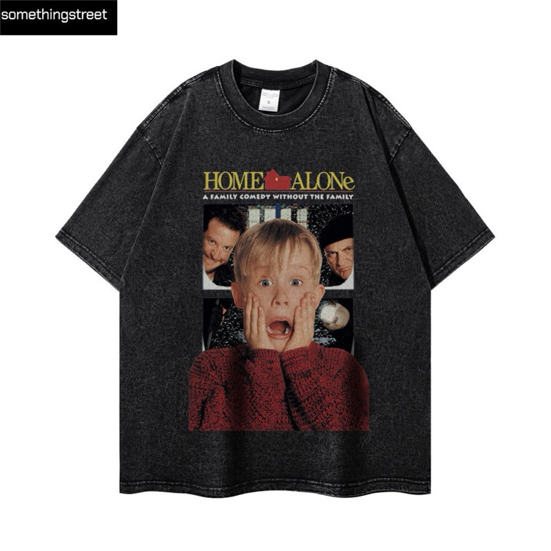 ♞,♘,♙เสื้อยืดผู้ชายโอเวอร์ไซส์ home alone FUI
