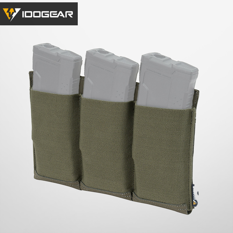 Idogear Tactical 556 Triple Mag Pouch MOLLE Elastic Band 308 Mag Pouch 35127