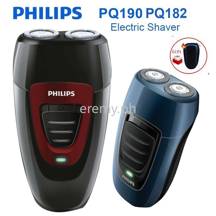 Philips เครื่องโกนหนวดไฟฟ้า PQ190 PQ206 พร้อมแบตเตอรี่ Ni-MH แรงดันไฟฟ้า 220V ใบมีดคู่ ชาร์จได้ สํา